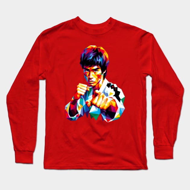 Bruce wpap art Long Sleeve T-Shirt by fadinstitute